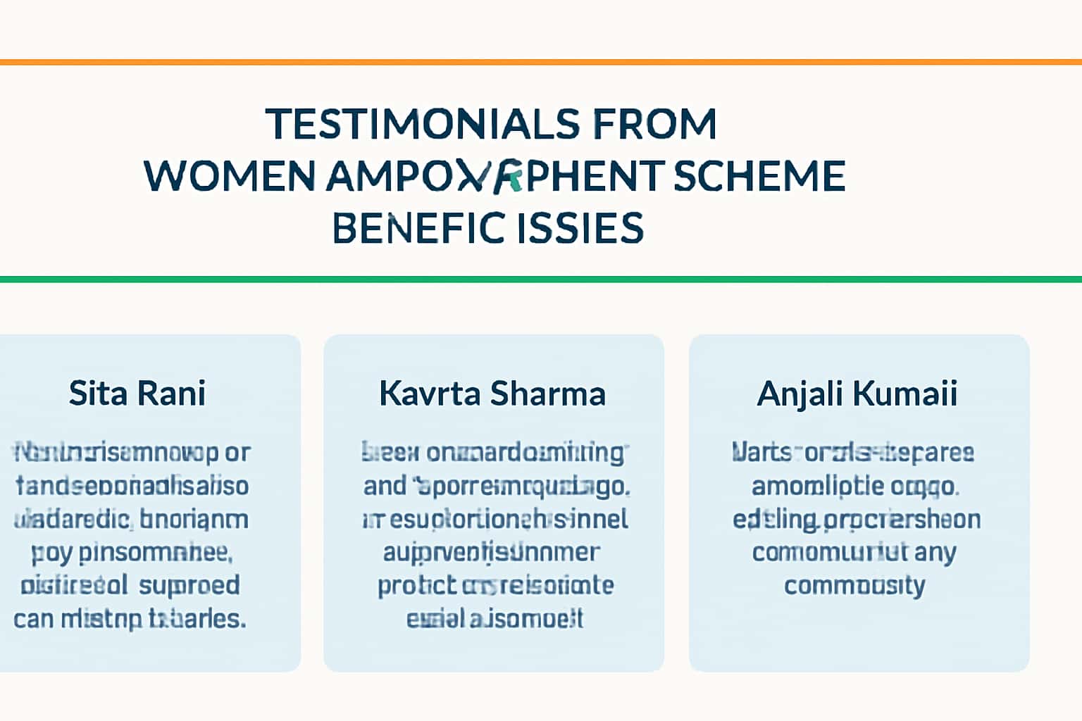 Testimonials from Women Empowerment Scheme Beneficiaries